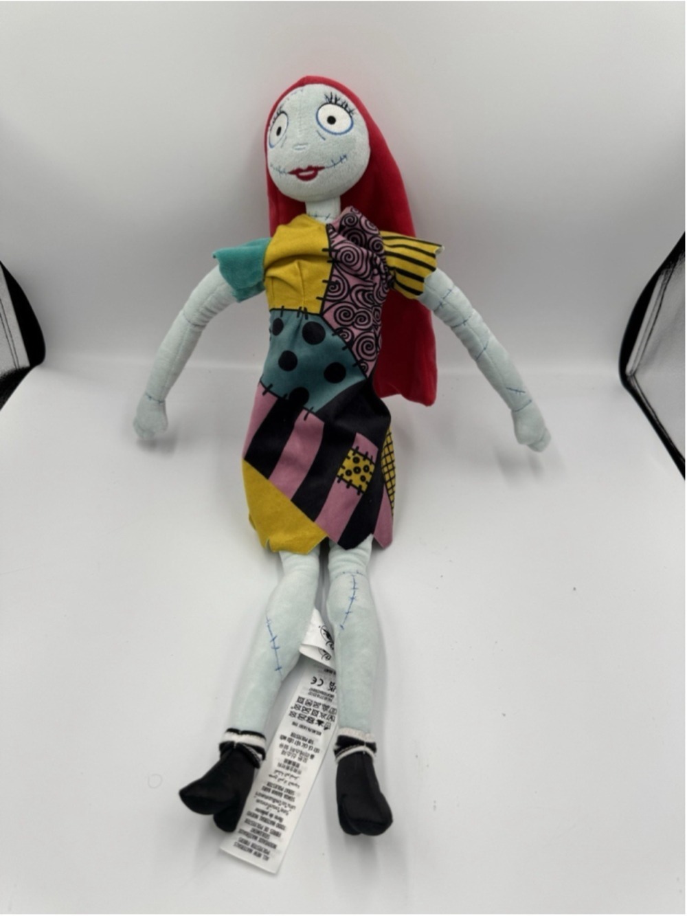 Disney Store Sally Plush Large 21" Nightmare Before Christmas Doll Corduroy Hair